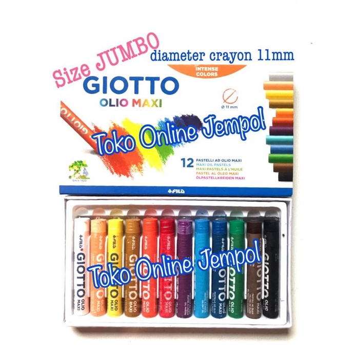 

ATK0661GT 12 warna Giotto Olio Oil Pastel 293000 Crayon Color