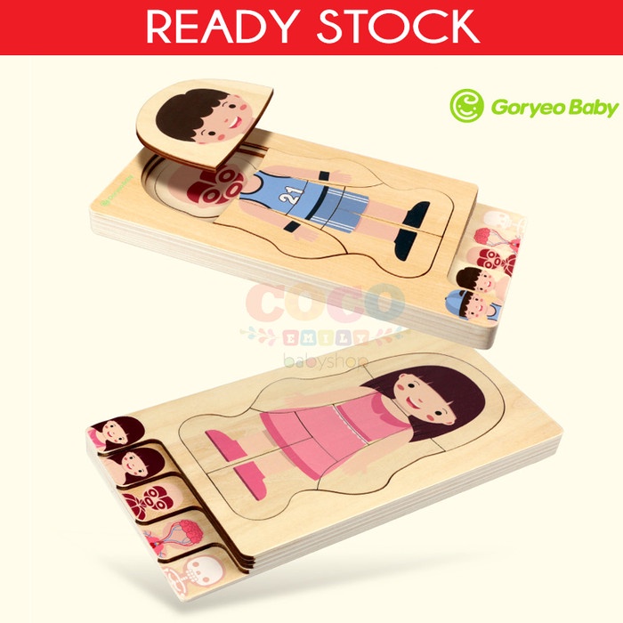 

Goryeo Baby Human Body Wooden Puzzle Kayu Anatomi Tubuh