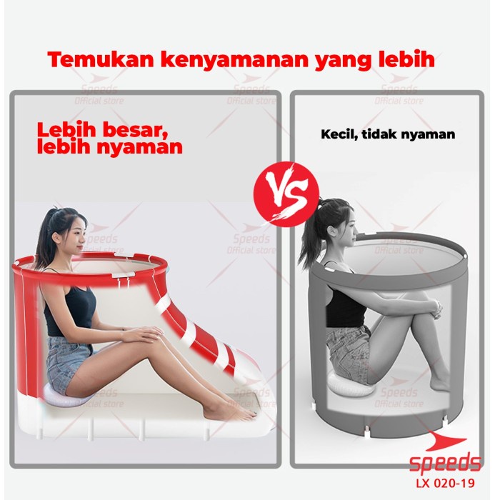Terlariss Folding Bathtub Portable Bak Mandi Lipat Bathtub Lipat Speeds 020-19