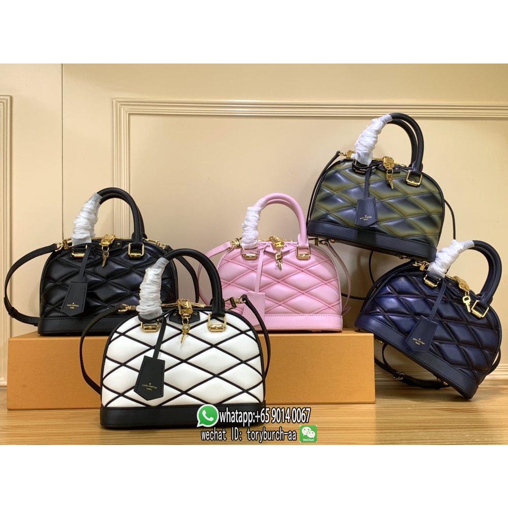 M23666 Louis LV alma BB shell handbag sling crossbody shoulder tote with protective feet