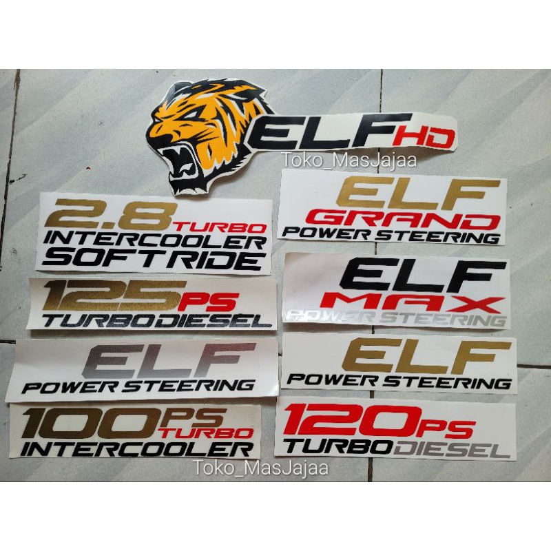 stiker sticker elf / stiker isuzu elf macan 125 ps / stiker isuzu elf set