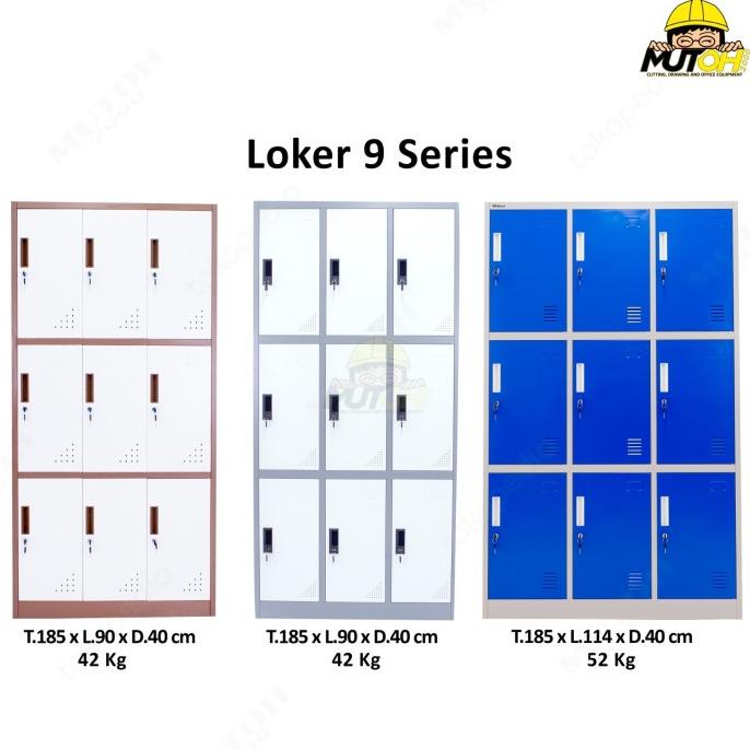 

Loker Locker Besi 9 Pintu Full Plat Lc09P Stok Terbatas