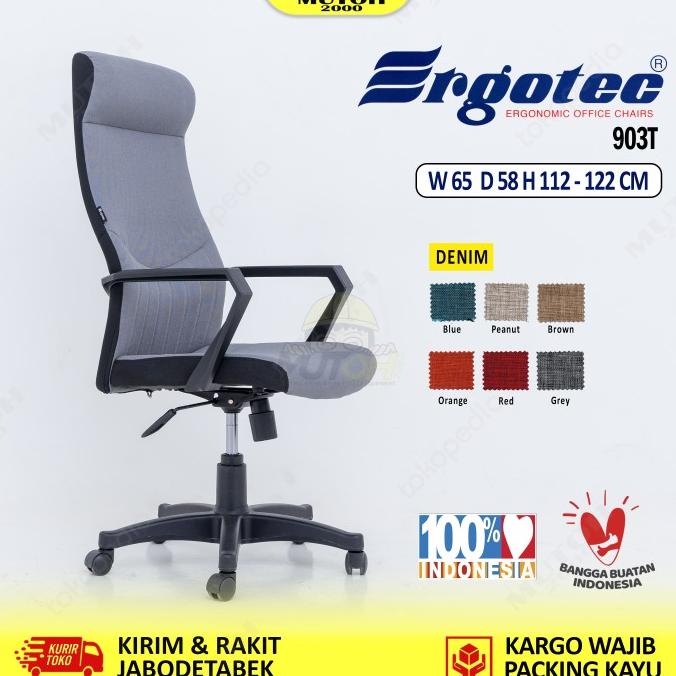 Kursi Kantor Ergotec 903T Kursi Direktur 903 T Stok Terbatas