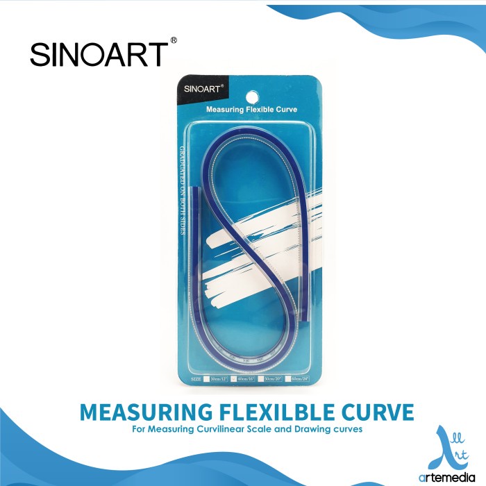 

Promo Penggaris Sinoart Measuring Flexible Curve Ruler