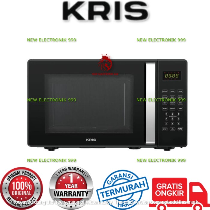 Promo Kris 25 Ltr Microwave Digital Hitam Kris Microwave Oven Digital 25L