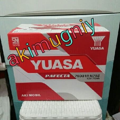 [New] Aki Yuasa Pafecta N70Z Akibasah 75D31R 75Ah 12V Gs Autocraft Ns Massiv Terbaru