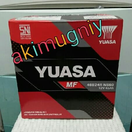 ✅New Aki Mobil Yuasa Mf Ns60 Aki Kering 46B24R Ns Gs Varta Atlas Massiv Limited