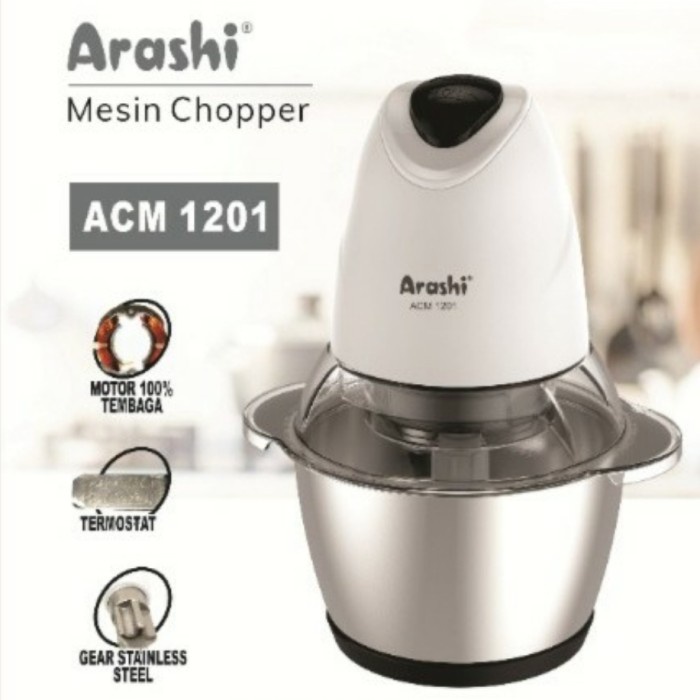 ARASHI FOOD CHOPPER FOOD PROCESSOR BLENDER CHOPPER ACM 1201