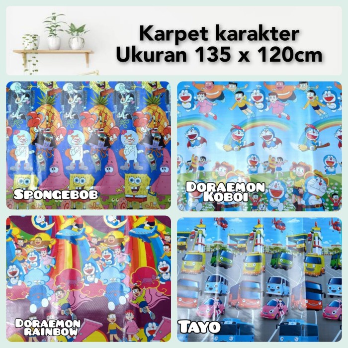 Karpet Karakter Anak Karpet Hajatan Tikar Piknik Foam Printing Plastik Terlaris