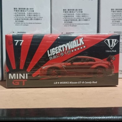✅Termurah Mini Gt Nissan Gt-R R35 Candy Red No. 77 Berkualitas