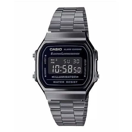 Casio Original Unisex A168Wgg-1Bdf Stainless Steel Strap
