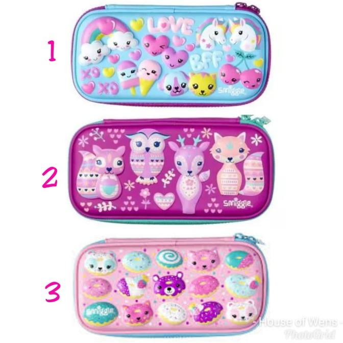 

Smiggle Woop Small Hardtop Pencil Case - Tempat Pensil Smiggle Limited Edition