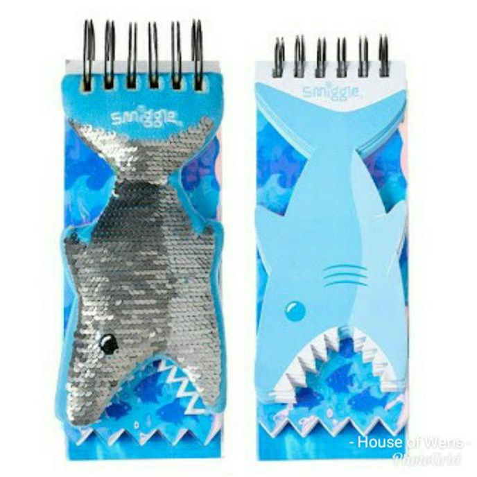 

Smiggle Shark Scales Riversey Sequin Jotter - Buku Catatan Smiggle Original