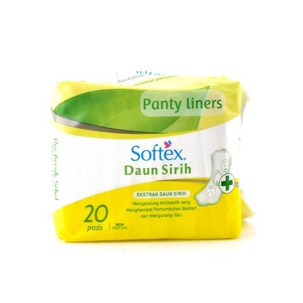 

Gratis Ongkir Pembalut Panty Liner Softex Daun Sirih 20 Pads Antiseptik Non Parfum