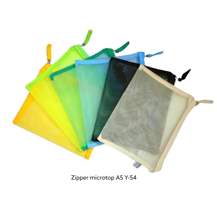 

Gratis Ongkir Map Dompet Zipper Pocket Zip Bag Sleting A5 Kain Transparan Bagus