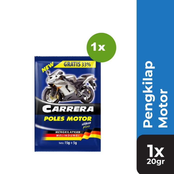Carrera Poles Motor Sachet 20Gr Pengkilap Motor