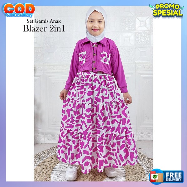 Gamis Anak Perempuan Model Terbaru2024 Armey Kids Ten Gamis Anak Tanggung Usia 10 11 12 13 14 15 Tah