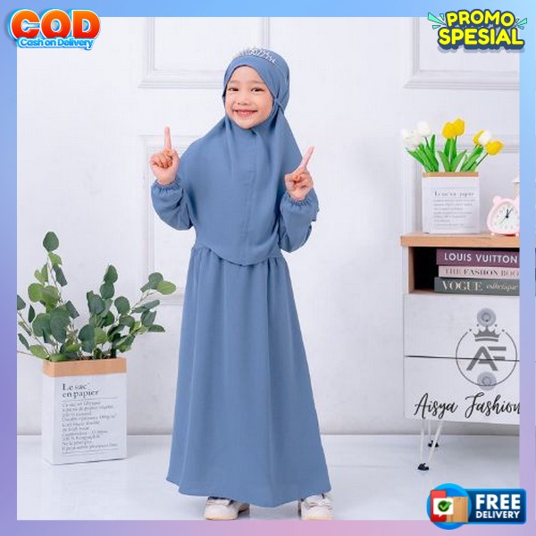 Busana Syari Gamis Anak Princ Gamis Anak Perempuan Model Terbaru2024 Armey Kids Ten Gamis Anak Tangg