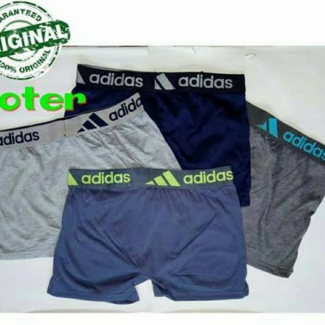 Celana Dalam Pria Boxer Adidas Kwalitas Import 3 Pcs