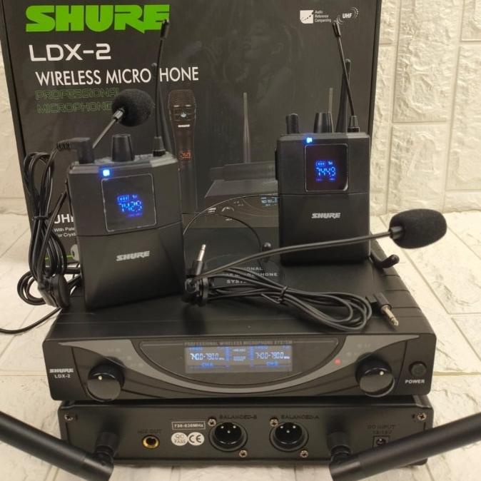 Mic Wireless Ldx2 Ldx 2 2Mic Clip On + Headset Multi Channel Premium