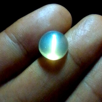 [Baru] Natural Cat Eye'S Moonstone Biduri Bulan Mata Kucing Asli Alam Limited