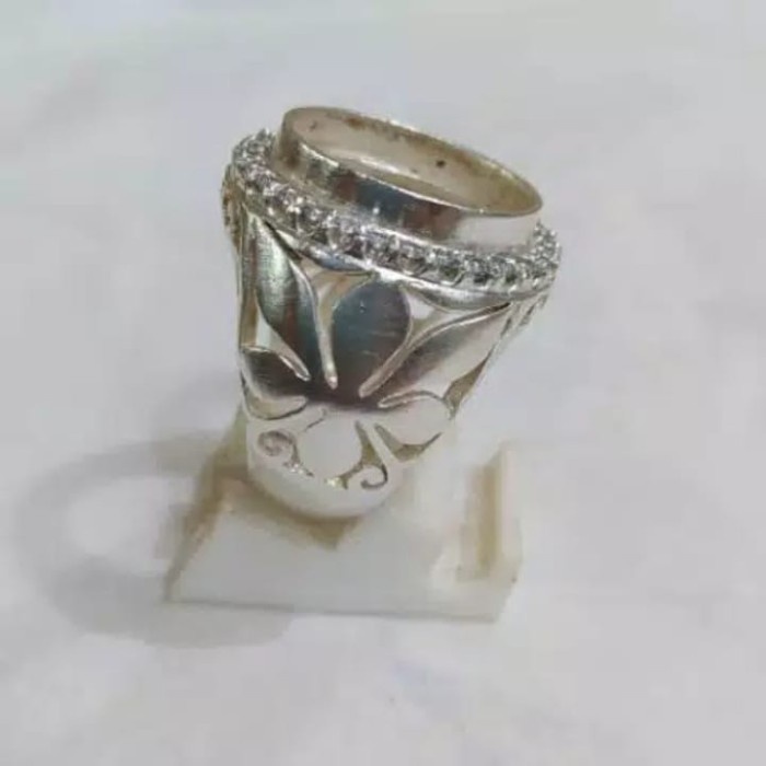 [Baru] Cincin Emban Ring Perak Asli Handmade Model Kerancang Batu Terbatas