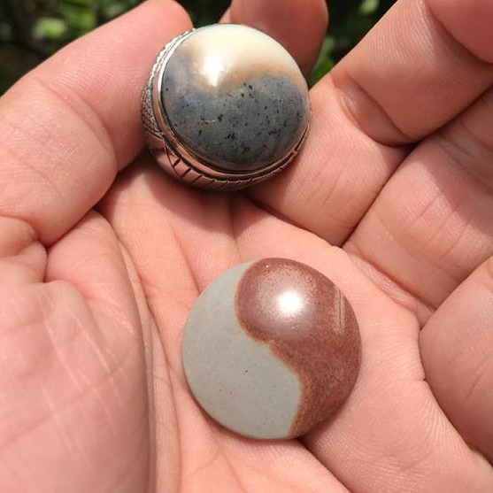 [Baru] Batu Cincin Yin Yang Natural Berkualitas