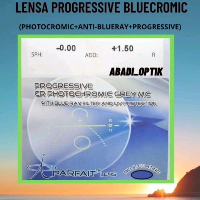 [Baru] Lensa Progresif Bluecromic Kacamata Progresif Bluecromic 3 In 1 Terbaru