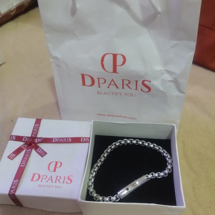 [Baru] Gelang Dparis Pria Stainles Original Terbaru