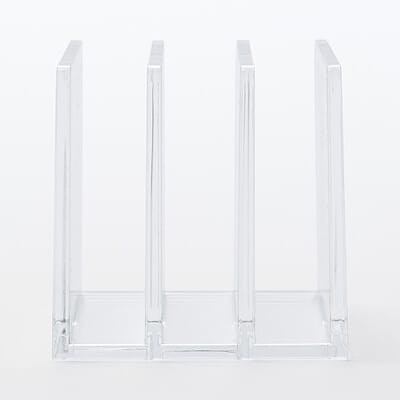 

[COD] Muji - Acrylic Storage Stand Divider Pembatas Buku Diskon