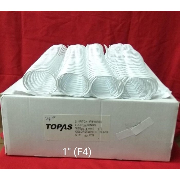 

Ring Jilid Kawat TOPAS Wire 26 Rings Binding ukuran 1'' 25,4 MM-F4
