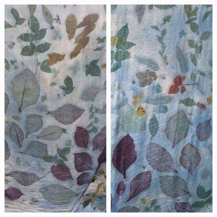 [Ori] Kain Ecoprint Bahan Katun Terbatas