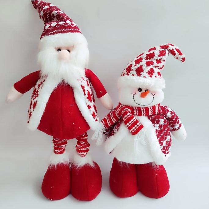 

Boneka Santa Kaki Panjang Dekorasi Kado Natal Mewah Plush Toy Snowman Pengiriman Cepat