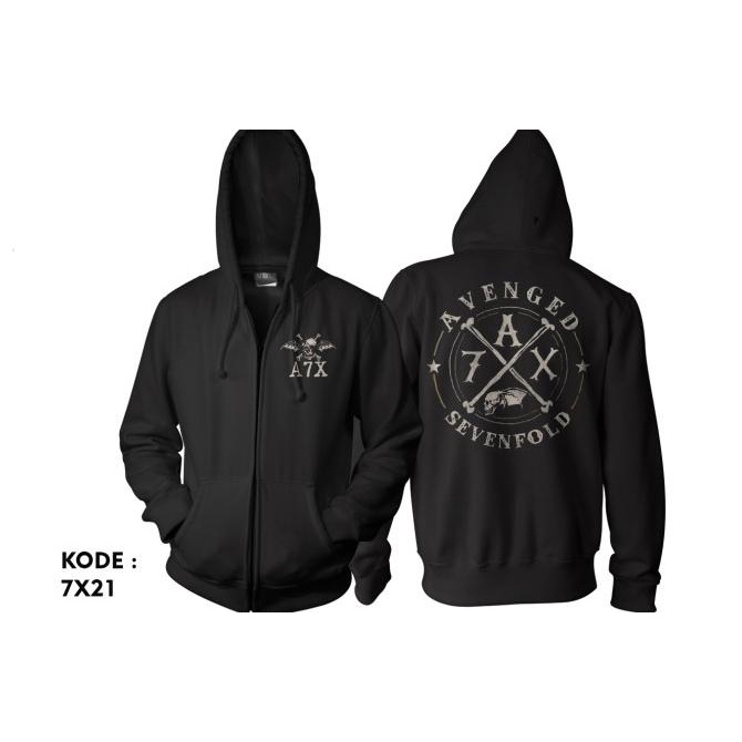 Jaket Avenged Sevenfold-Zipper Avenged Sevenfold-Switer-Hoodie 7X21