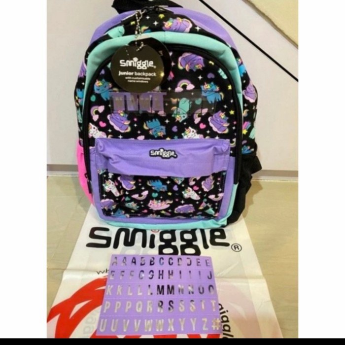 [Original] Tas Smiggle Junior Backpack Huruf/ Tas Ransel Smiggle Ori/ Kado Diskon