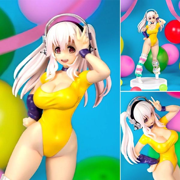 ✅Baru Concept Figure Super Sonico - 80'S Another Color Yellow Ver. 18Cm Limited