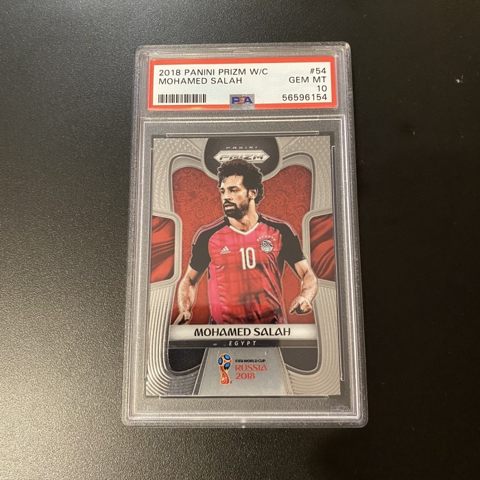✅COD Panini World Cup 2018 Mohamed Salah Psa 10 Gemmint Diskon