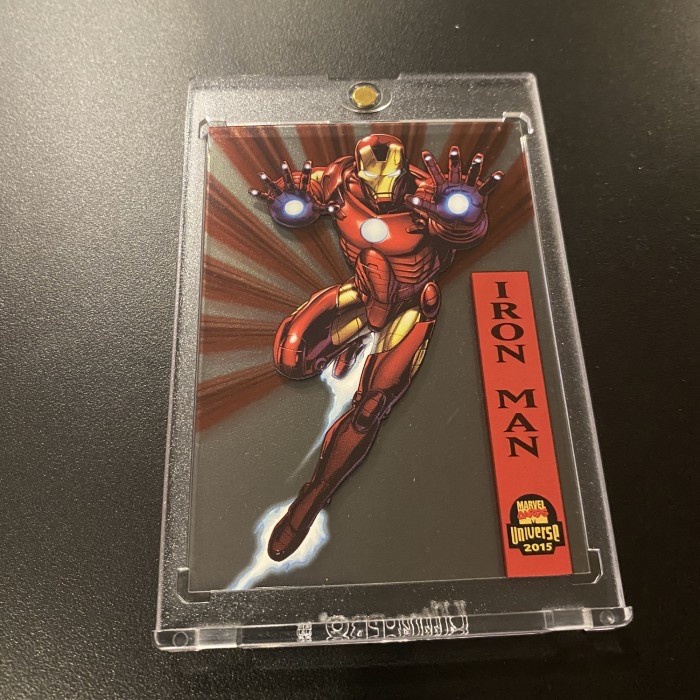 ✅COD 2015 Fleer Marvel Retro Iron Man Acetate Card Insert #7 Of 30 Diskon