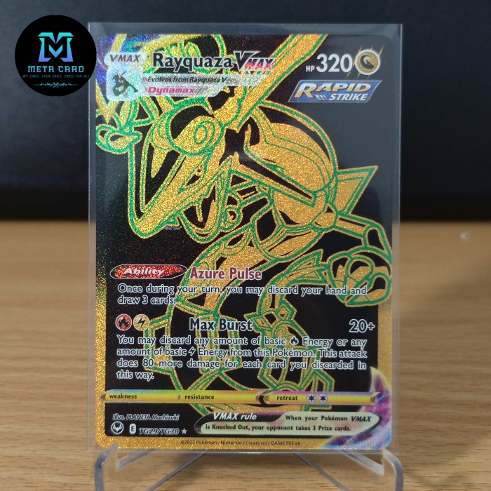 ✅COD Rayquaza Vmax Black Gold Eng - Pokemon Tcg Terbaru