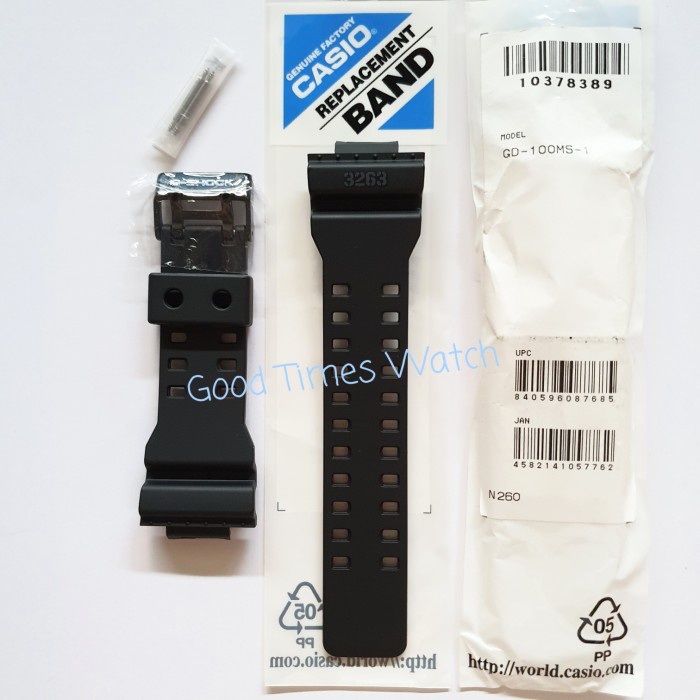 ✅New Ori Strap G-Shock Gd-100Ms-1 / Gd-100 / Casio Original Terbatas