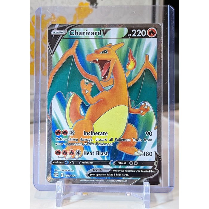 ✅COD Charizard V Full Art - Brilliant Stars - Pokemon Tcg English Berkualitas