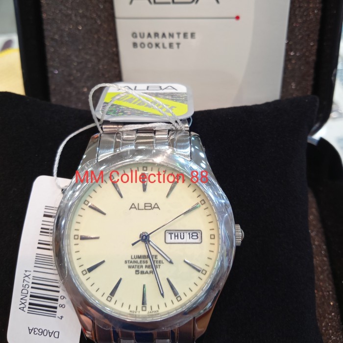 ✅New Ori Jam Tangan Pria Alba Axnd57X1 / Axnd57 Lumibrite Berkualitas