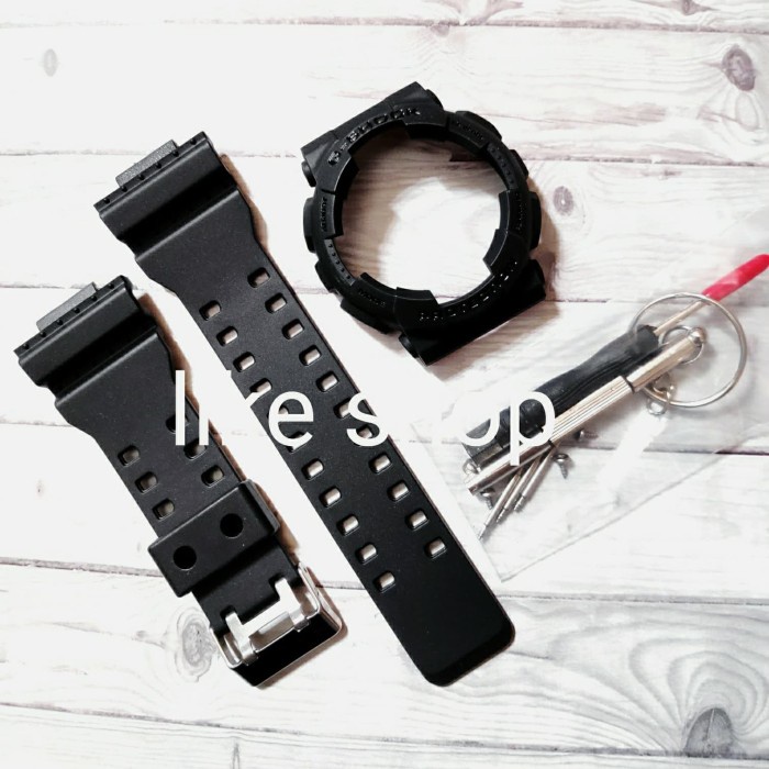✅New Ori Bezel Casio G-Shock Ga110 Ga-110 Ga 110 Tali Strap Gshock Fullblack Terbatas