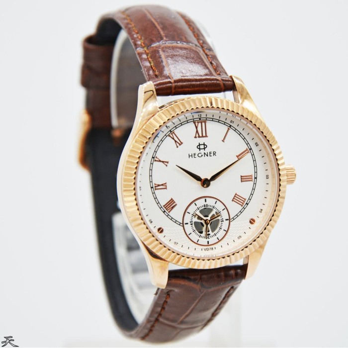 ✅New Ori Hegner 5046Lr / Hegner 5046- Jam Tangan Wanita Original - Rose Putih Diskon