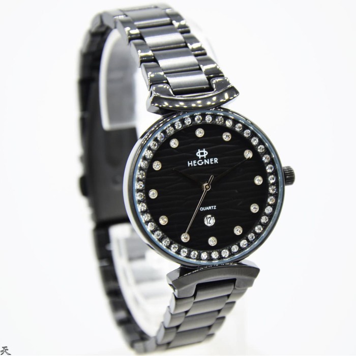✅New Ori Hegner 5009Lb / Hegner 5009 - Jam Tangan Wanita Original - Black Terbaru