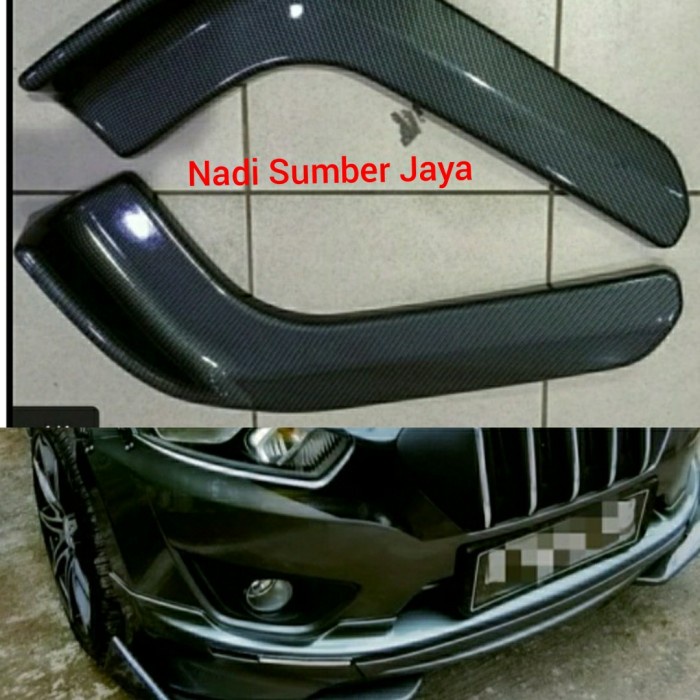 ✅Original Winglet Variasi Bemper Mobil Sedan Starlet Winglet Karbon 2 Pcs Diskon