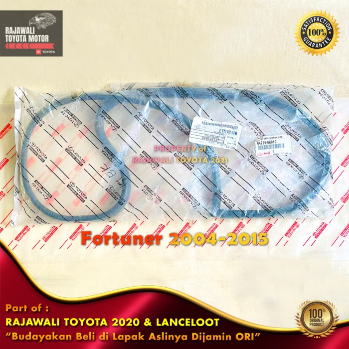✅Ready Karet Kaca Belakang Fortuner 2004-2015 Trim Back Sekeliling Original Limited