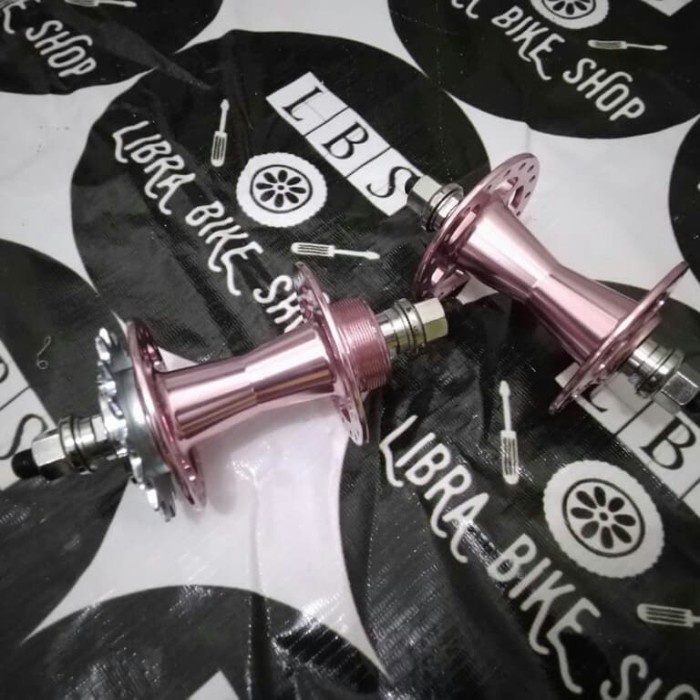 [Baru] Hub Taiwan Fixie Sealed Bearing 36H Pink Like Giorni Prompt Vuelta Diskon