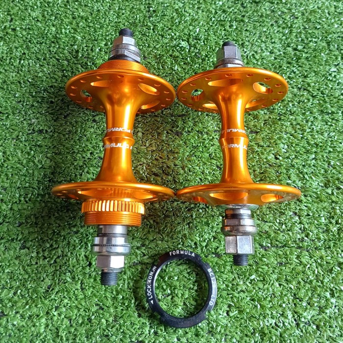 [Baru] Hub Freehub Formula Fixie Bmx 32 Hole Pelor Gold Lockring Tanpa Cog Diskon