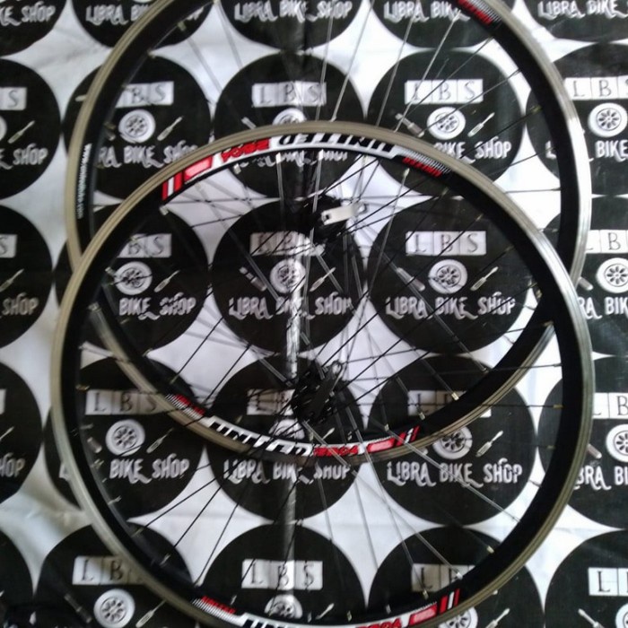 [COD] Wheelset 26 United Vg-2604 Hub United Vbrake Qr Jari Besi Hitam Diskon